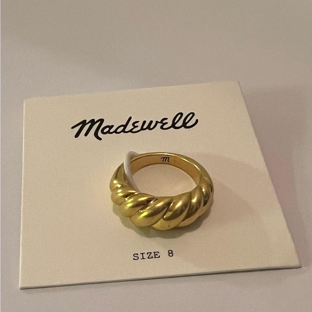 Madewell Puffed Dome Ring Size 8